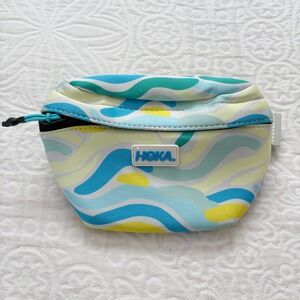 Hoka Belt Bag Fanny‎ Pack, Blue Yellow Wave Print